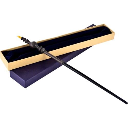 Metal Core Magic Wand Upgrade Magician Wand Wizard Stick Cosplay Elder Wand 12 Types with Gift Box 14.6inch