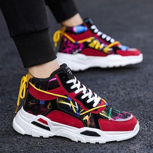 High help mens shoes summer 2020 new Korean version of fashion casual canvas shoes students mens fashion shoes