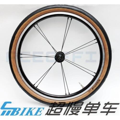 Aceoffix Outer Tire Yellow and Black Color for Brompton Bike16 inch Brompton Tire Tyre