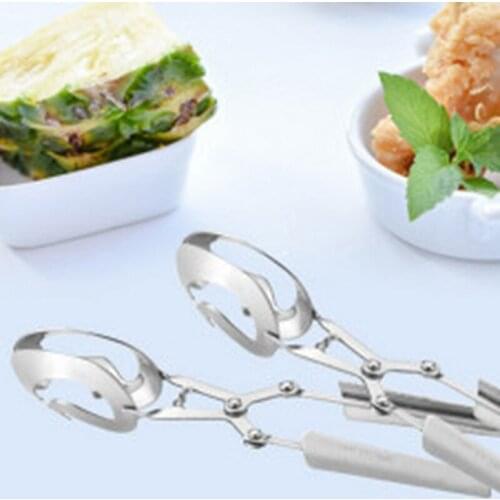 New Snail Seafood Clip Hollow Head Small Food Clip Tableware Hotel Kitchen Cooking Clip Stainless Steel Clip