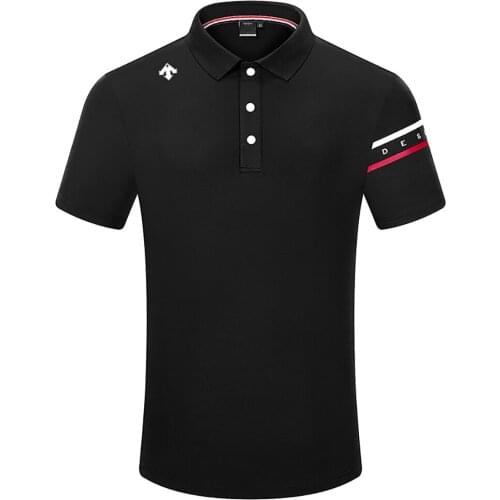 Golf Clothing Short-Sleeved Breathable Summer New Leisure Outdoor Sports Polo Shirt T-Shirt High Quality Polyester Cold Top