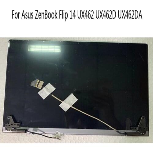 Original 14" LED Display Replacement For Asus ZenBook Flip 14 UX462 UX462DA Laptop LCD Panel Touch Screen Assembly Upper Part