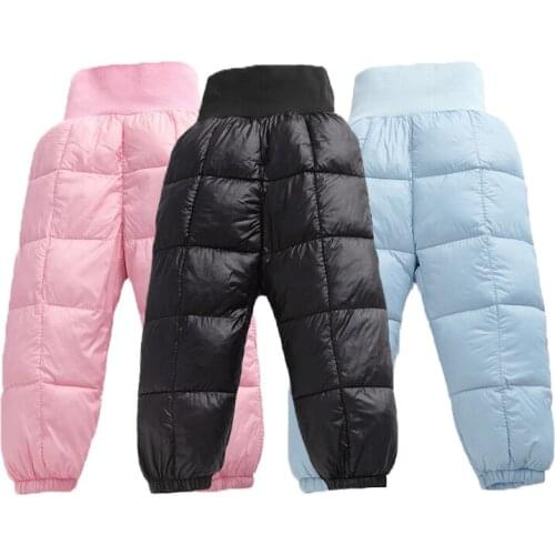 Autumn Winter Cotton Filling Pants For Babies Newbron Baby Girl Pant New Children Pant High Waist Infant Toddler Trouser 0-5Y