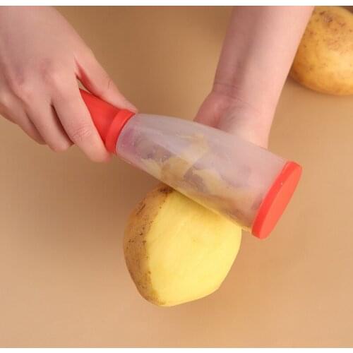 Fruit Vegetable Peeler With Rubbish Box Scraping Peel Graters Fast Remove Peel Knife Carrot Peeler Scraper Kitchen Cooking Tools