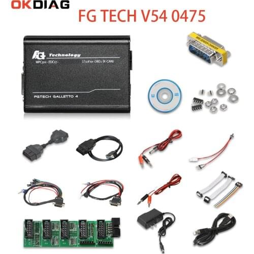 New 2021 V54 FGTech Galletto 4 Master Full Chip 0475 OBD Function ECU Programmer With Multi Language Car Truck ECU Chip Tuning