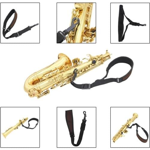 Adjustable Universal Tenor Alto Saxophone Clarinet Neck Strap Webbing Belt Rope Music Equipment Accessories Attachment