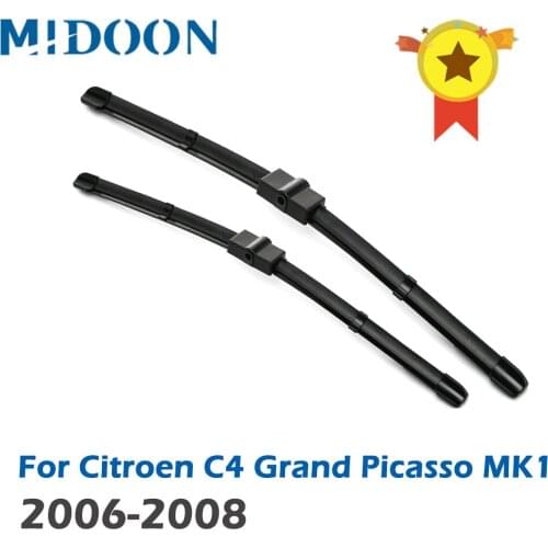 MIDOON Wiper LHD & RHD Front Wiper Blades For Citroen C4 Grand Picasso MK1 06 - 08 Windshield Windscreen Front Window 30"+30"