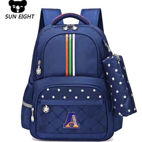 SUN EIGHT School Bags For Girls/Boys Waterproof Children School Bags For Kids School Backpack Orthopedic Boys Back Pack Mochila
