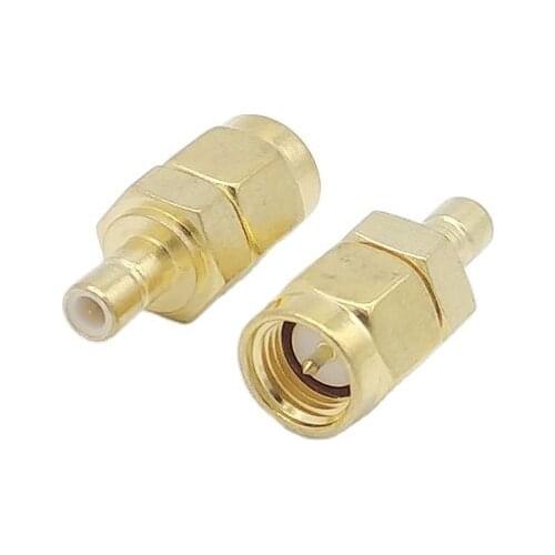 SMA Male to SMB Male Connector Adapter SMA to SMB RF Coaxial connector Gold plating 1pcs