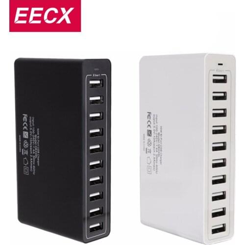 Multiple USB Charger 10 Port 50w Fast Charging Quick Charge Wall Power Adapter For Xiaomi Huawei Mobile Phone Multi Charger