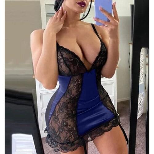 Plus Size Summer Fashion Sexy Dress for Women Pure Color Lace V-neck Slim Club Dress Sexy Sleeveless Rayon Dress Gothic 2021