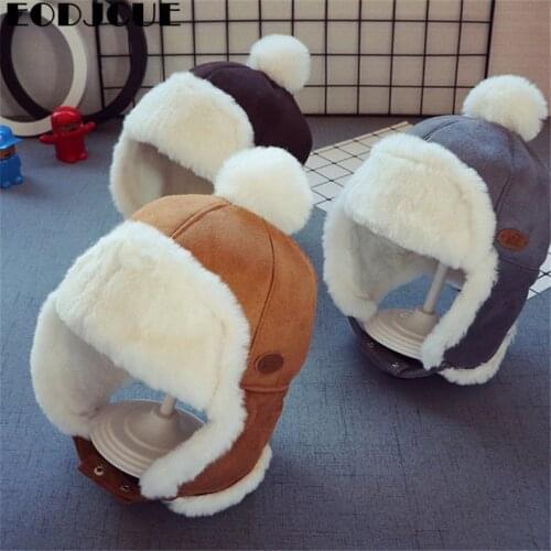 2020 Kids Beanies Winter Baby Child Knitted Hat Kids Girls Russian Female Thicker Warm Caps Age For 2-6 Years Old Gorras