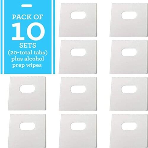 10 Sets of Clear Vertical Blind Repair Tabs / Vertical Blind Tabs / Blind Fixers - 20 Total Tabs (10 Sets)