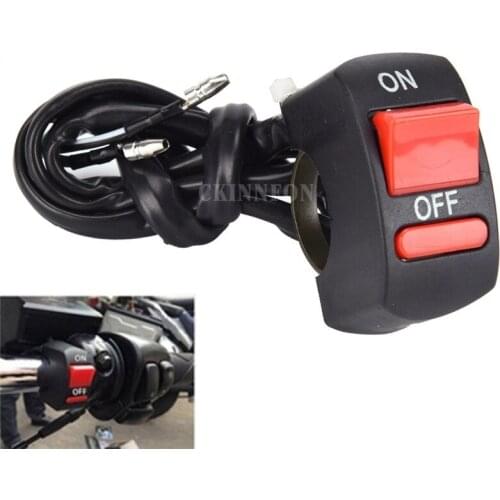 200Pcs/Lot Motorcycle Cross Country Retro Double Flash Switch Off Switch Warning Light Switch LED Headlight Switch