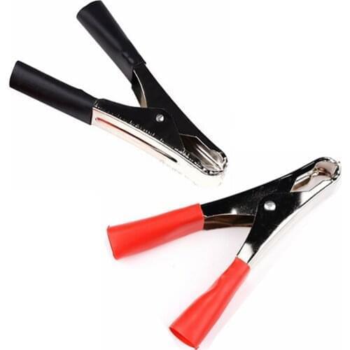 10x Plastic Cover Test Jumper Probe Crocodile Clips Connect Battery Clamps Alligator Clip Clamps CL3300 50A