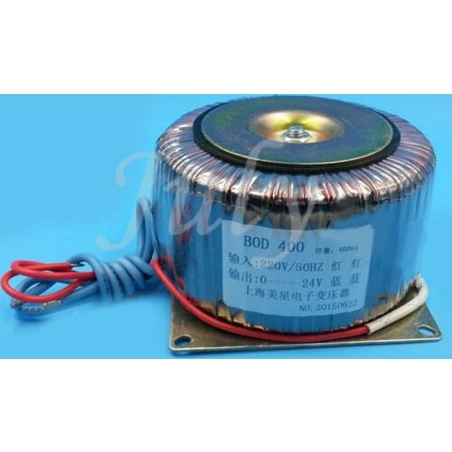 BOD 400VA toroidal transformer 400W 220V to 24V 16.6A, all copper enameled wire High quality DOB core