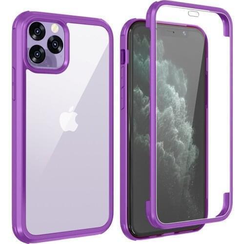 Full Protection 360 Front Back Phone Case For iPhone 11 12 Pro Max X Xr Xs Tempered Glass Shockproof Cover