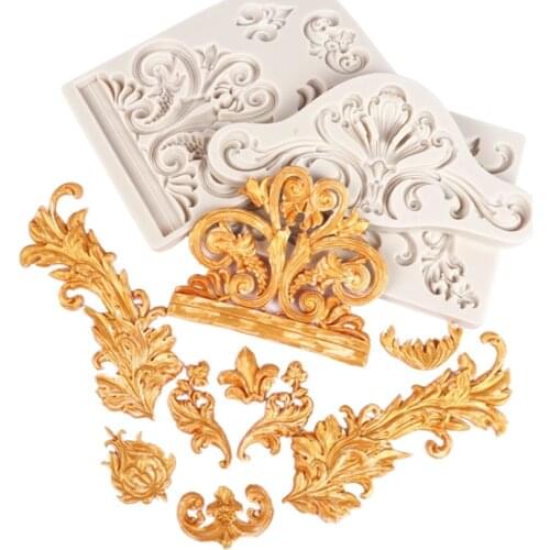 Decorative Pattern Silicone Mold Sugarcraft Cookie Cupcake Chocolate Baking Mold Fondant Cake Decorating Tools