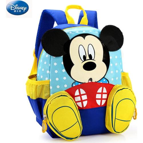 Disney Childrens Backpack Baby Kindergarten Cute Animal Cartoon Minnie Kids Mickey mouse bag for school