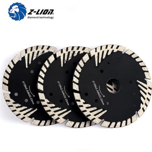 Z-LION 5" 3pcs/lot diamond cutter wheel metal bond diamond saw blade turbo tooth Saw disk for stone granite concrete