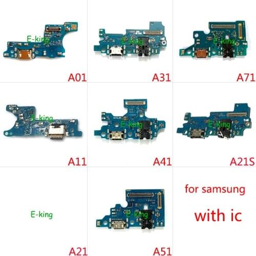 USB Port Charging Board For Samsung Galaxy A01 A11 A21S A31 A41 A51 A71 USB Charging Dock Port Flex cable Repair Parts