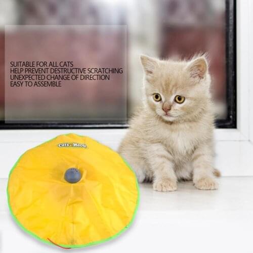 4 Speeds Cat Toy Turntable Intellectual Interactive Toy Cats Meow Interactive Electronic Toy Creative Pet Puppy Toy Cat Supply