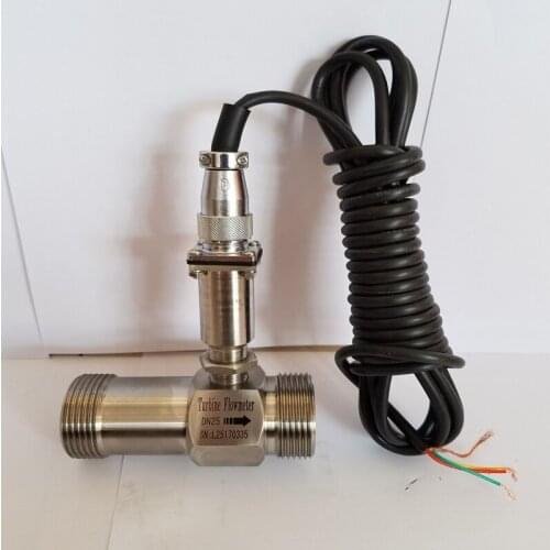 DN4~50 Turbine flow meter liquid water gasoline diesel water alcohol methanol digital stainless steel flow sensor pulse output