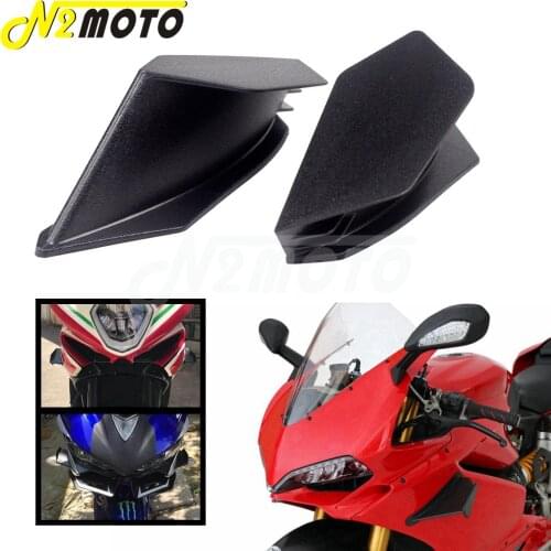2X Motorcycle Winglet Aerodynamic Wing Kit For Yamaha Honda CB400 FZ1 R6 CB1000R CBR650F Kawasaki Z750 R3 Z800 R6 MT07 MT09 MT10