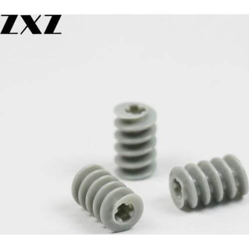 Hot Selling Children Toys Light Grey Technical Parts Bulk Technical Worm Gear 4716 Technical Turbine Cross Hole 100pcs