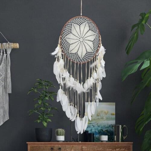 Macrame Wall Hanging Boho Home Decor Hook Flower Dream Catcher Apartment Bedroom Living Room Dorm Nursery Room Home decoration