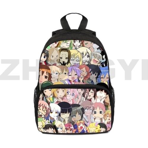 12/16 Inch Mini Bag 3D Ahegao Backpack Children Anime Kawaii Hentai Bag Senpai Bookbag Kindergarten Backpack Back To School