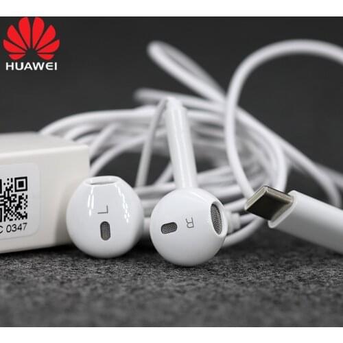 Original Huawei CM33 Type C Earphone Hi-Res Audio In-Ear Headsets With Mic Wired For Huawei P40 Pro + Nova 8 SE 7 Mate 30 20 Pro