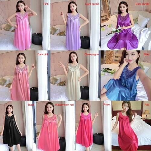 Women Night Gowns Sleepwear Nightwear Long Sleeping Dress Luxury Nightgown Women Casual Night Dress Ladies Home Dressing