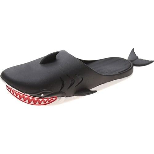 2021 New Baotou Slippers Creative Funny Shark Slippers Indoor And Outdoor Couple Slippers Fashion Beach Slippers Womens Shoes