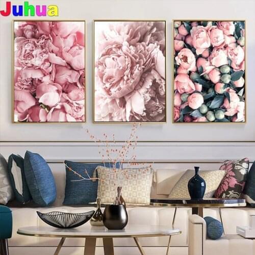 Fashion poster rose flower 5d Diamond Painting stitch Full Drill mosaic floral Diamond Embroidery home decor nordic painting