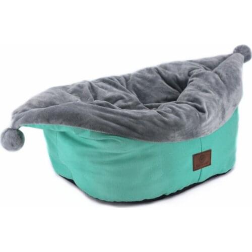 Joker Hat Design Cat Bed Dog Bed 100% Cotton Canvas Exterior For Cat and Small Dogs With Crystal Fleece Interior