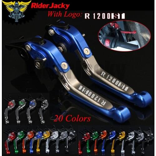 RiderJacky LOGO "R1200ST" Motorcycle CNC Brake Clutch Levers For BMW R1200ST 2005-2008 2006 2007