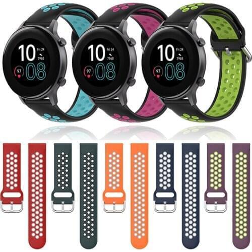 Silicone Band For Amazfit GTS/2/2e/GTS2 Mini/GTR 42mm/47mm/GTR2/2e/stratos 2/3 Sport Watch Bracelet Amazfit Bip Strap 20mm/22mm
