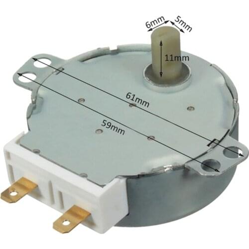 AC 220V-240V 4RPM 4W Synchronous Motor for TYJ50-8A7 Microwave Oven Swivel Tray