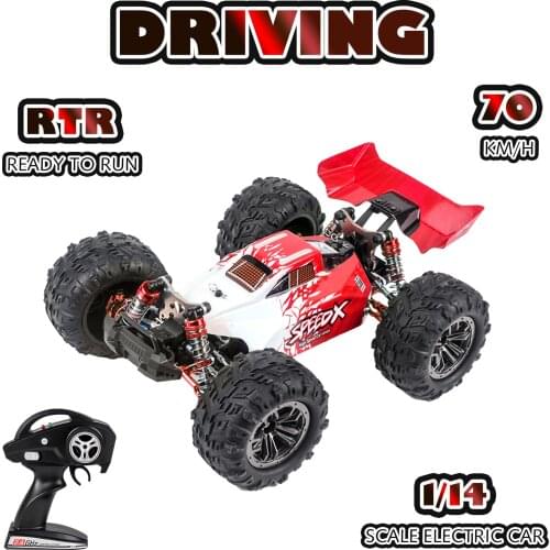 XLF F17 70km/h High Speed Racing Car 1/14 2.4GHz 4WD RC Car for Adults Off-Road Drift Car RTR Brushless Motor Metal RC Car