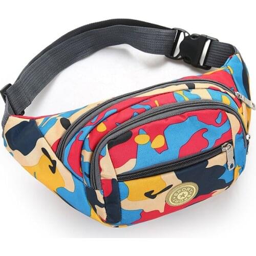 New Waist Pack Men Sports Belt Bag Newest Travel Bum Bag Camouflage Waist Bag Fanny Pack Unisex Waterproof Phone Wallet Pouch
