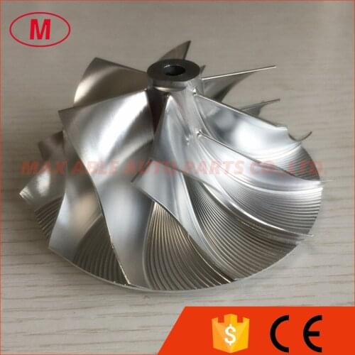 T04E 62.80/88.00mm 6+6 blades turbocharger billet/milling/aluminum 2618 compressor wheel for racing
