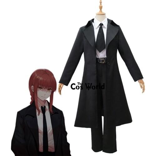 Chainsaw Man Makima Uniform Shirt Coat Pants Outfit Anime Cosplay Costumes