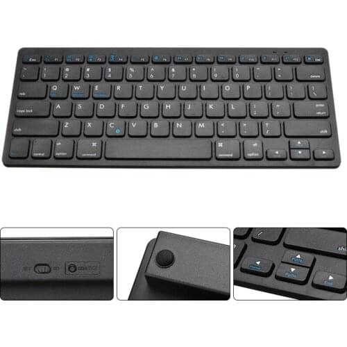 Universal bluetooth Wireless Keyboard Slim Compact Thin Keyboard For Tablet Laptop Smartphone iPad Support IOS Android System