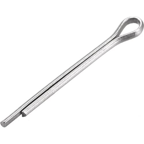 Uxcell 60 Pcs Split Cotter Pin - 1mm x 10mm 304 Stainless Steel 2-Prongs Silver Tone for Home DIY Application