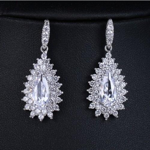 KSRA Victorian Inspired Chandelier Rhinestone Dangle Earrings For Women Statement Wedding Earrings Brides Vintage Jewelry