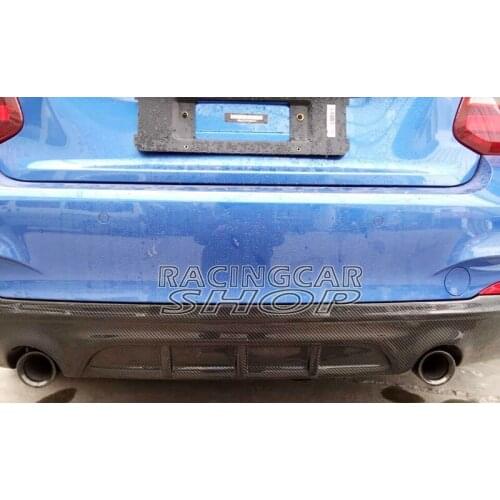 Real Carbon Fiber Rear Diffuser Spoiler For BMW F22 M Sport Mtech Bumper 2014UP B115
