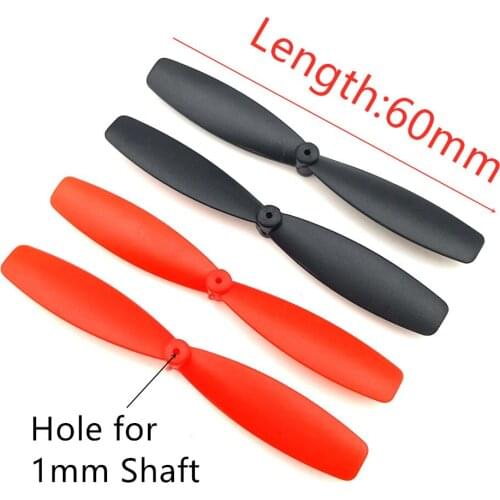 2pairs (L+R) Propeller 60MM Diameter for Fixed-wing aircraft four-axis aircraft 1MM shaft axle coreless motor Hollow cup