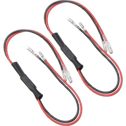 2pcs/set LED Light Indicator Turn Signal Light Resistors Load Resistor Flasher Flash Blinker Decoding Resistance Wire