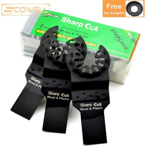 30% OFF 20mm Starlock Oscillating Plunge Multi Tool Saw Blades for wood cutting suit for starlock system tool machine 8 pack